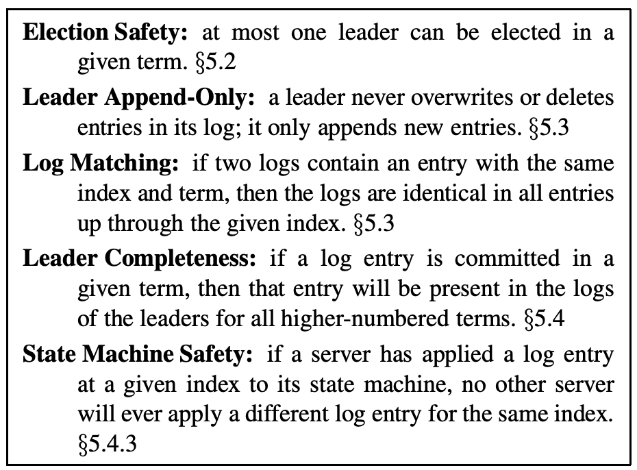 图 3：Raft 保证的特性